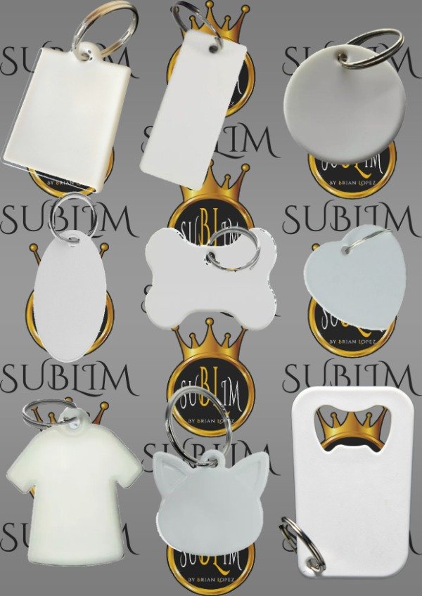 Producto - LLAVEROS SUBLIMABLES VARIAS FORMAS