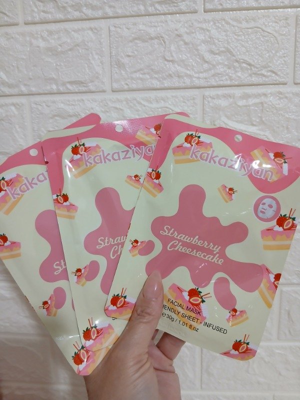 Producto - Máscara Facial en Sheet Mask Kakaziya - Strawberry Cheesecake
