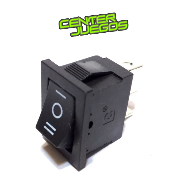 Producto - INTERRUPTOR CUADRADO NEGRO DE TECLAS 3P KDC1-2-103 DE 3 TERMINALES 4009