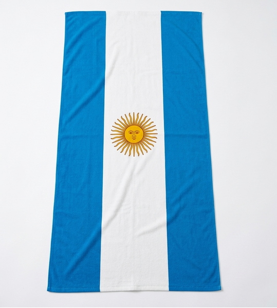 Producto - Toallon microfibra bandera Argentina para uso diario y regalos