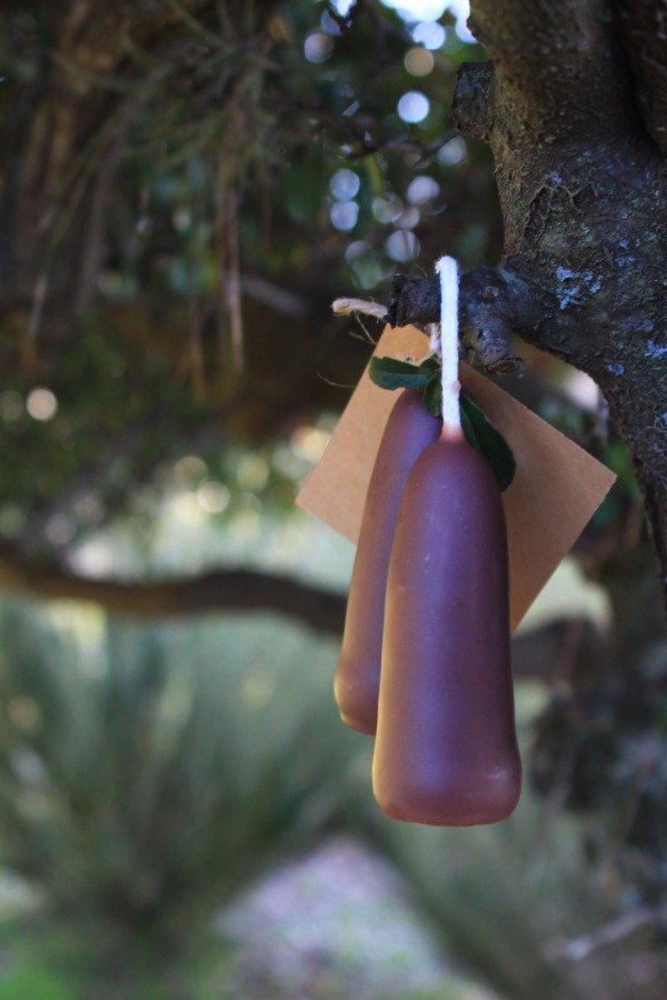 Producto - Par de velas violetas