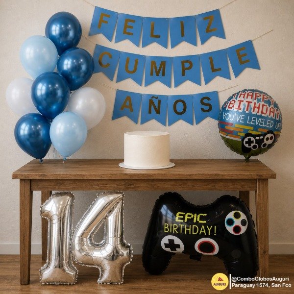 Producto - COMBO GLOBOS GAMER - 01890