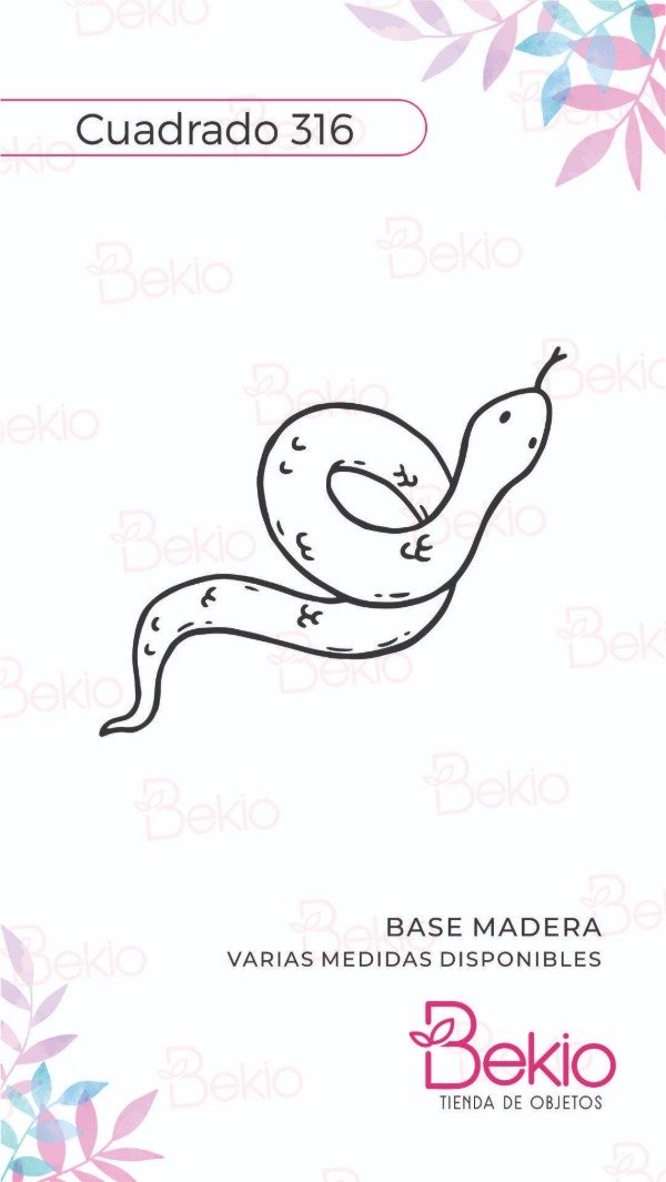 Producto - Sello Cuadrado 316 - Serpiente