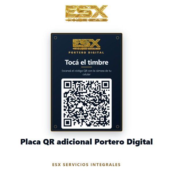 Producto - Placa QR adicional Portero Digital - 0