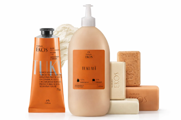 Producto - KIT NATURA EKOS TUKUMA: crema de manos, jabones y rep corporal 400ml.