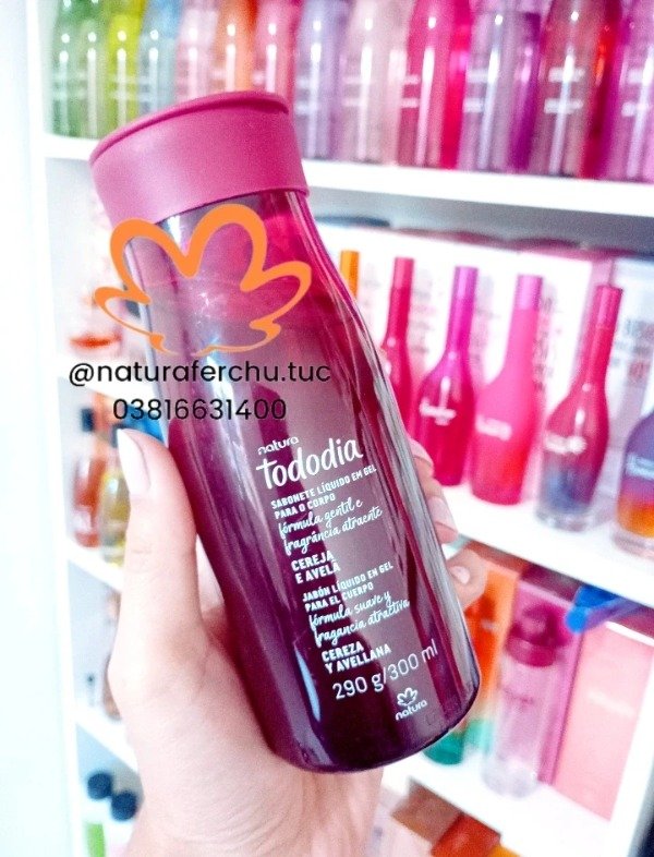 Producto - Jabón líquido en gel para el cuerpo Cereza y avellana