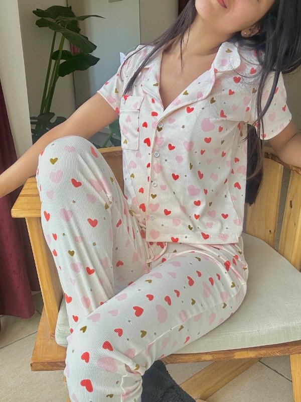 Producto - Pijama Nelly pantalón y mangas cortas