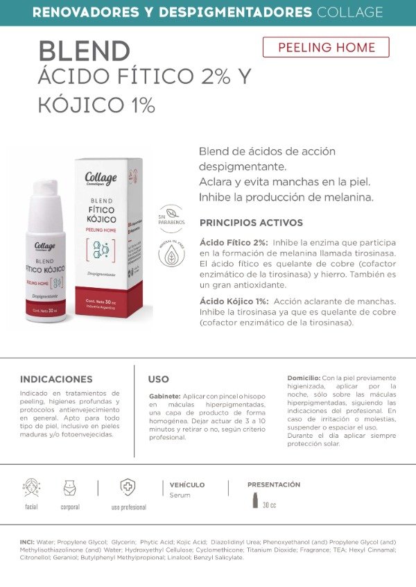 Producto - Collage Peeling Acido Blend Fitico 2 y Kojico 1 30ml