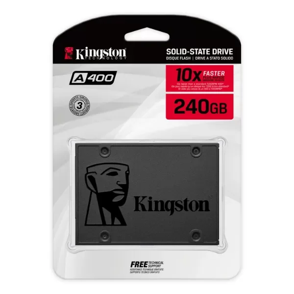 Producto - Disco Interno SSD KINGSTON A400 240GB 2.5" SATA 3.0 500MB/s