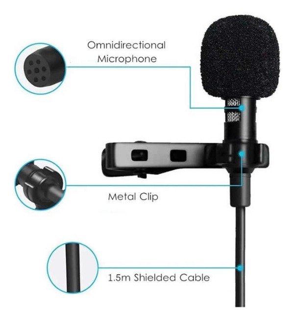 Producto - Microfono Corbatero Usb Tipo C Celular + Conector Auricular