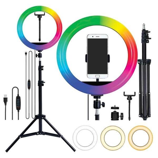 Producto - Aro Led RGB 26cm + Tripode 2 Metros