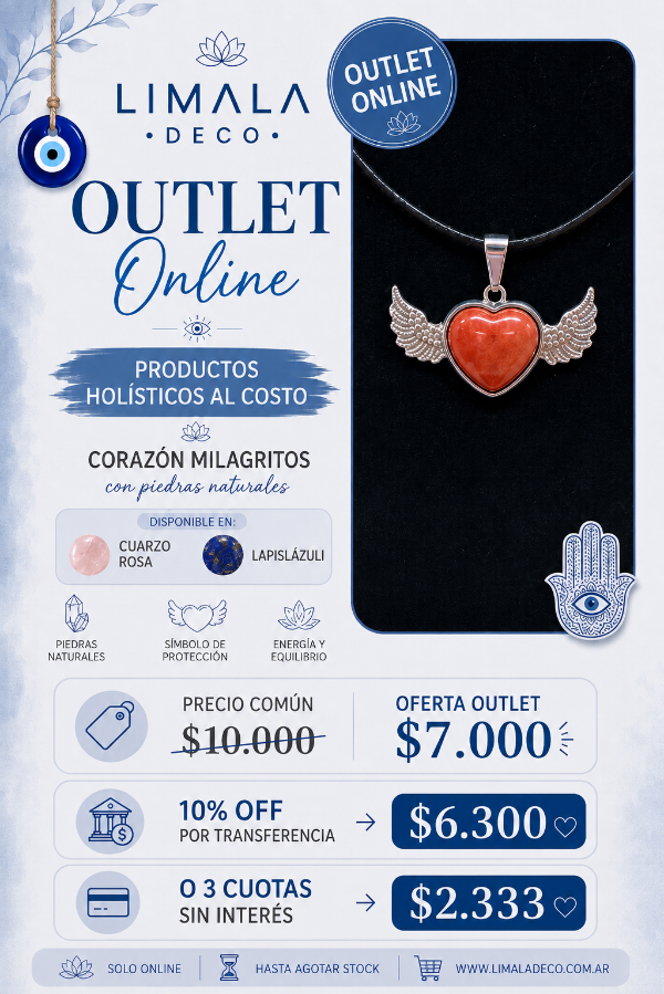 Producto - Corazón con piedra natural