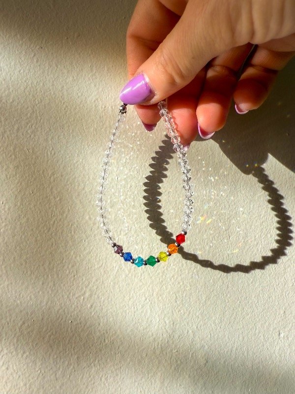 Producto - Pulsera 7 chakras transparente