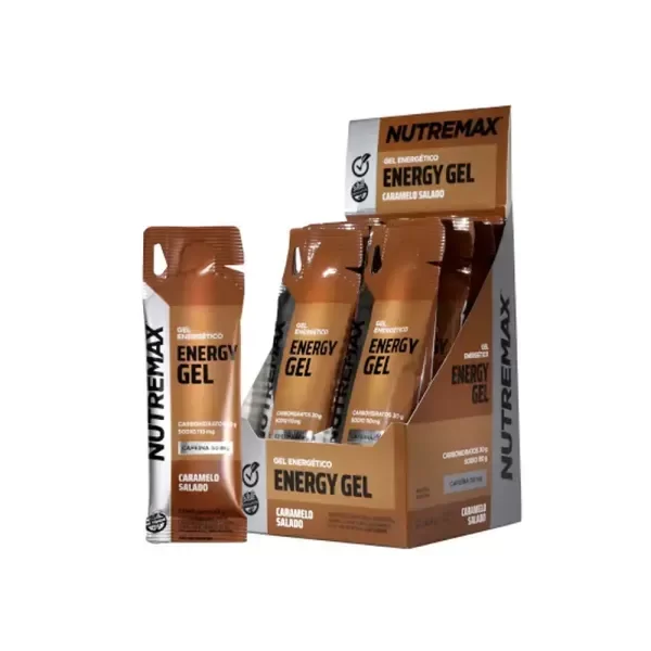 Producto - Caja Energy gel con cafeina NUTREMAX 42 grs ( 12 unidades)