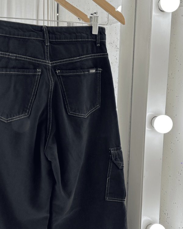 Producto - Jean Cargo con Costuras Beige