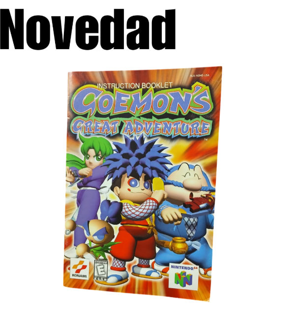Producto - Manual de Goemons Great Adventure Nintendo 64
