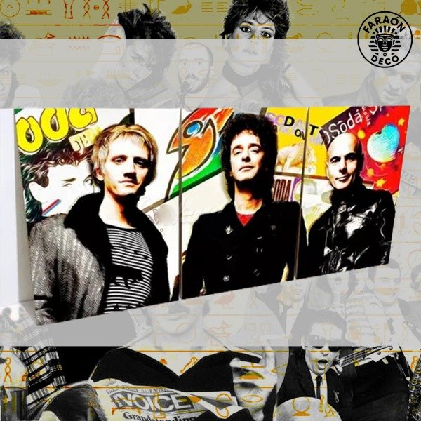 Producto - Cuadro Triptico Soda Stereo con vidrio