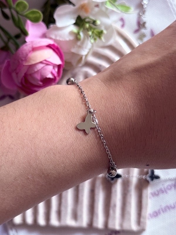 Producto - Pulsera mariposa y bolitas