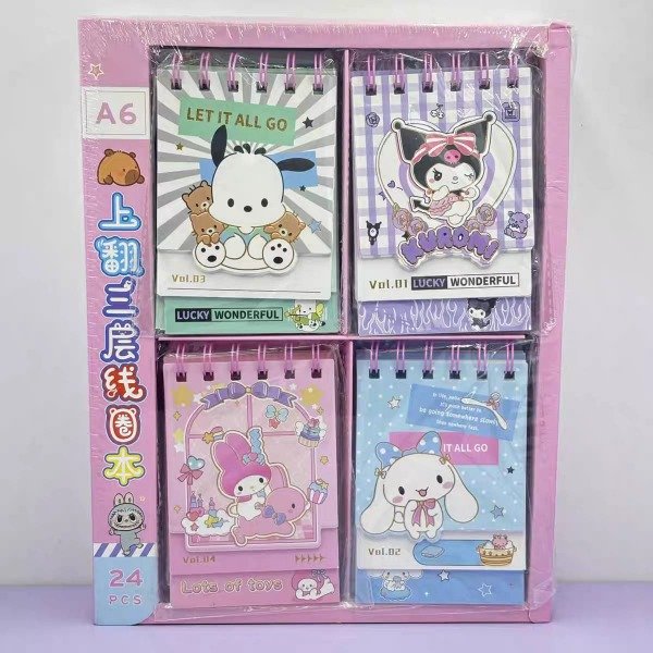 Producto - Box Agendas anillada Sanrio caja x24