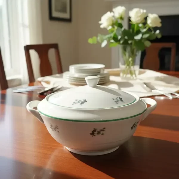 Producto - Sopera de Loza Nacional diseño floral