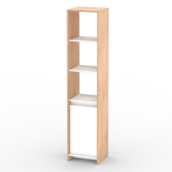 Producto - Modulo 1.80 metros (1.80 x 0.40 x 0.35) Blanco/Roble Bardolino