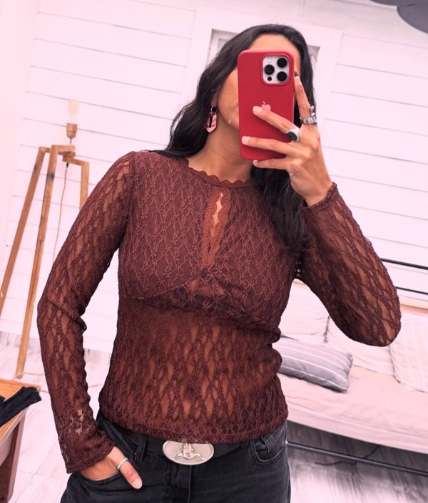 Blusa jet #Choco — imagen 3