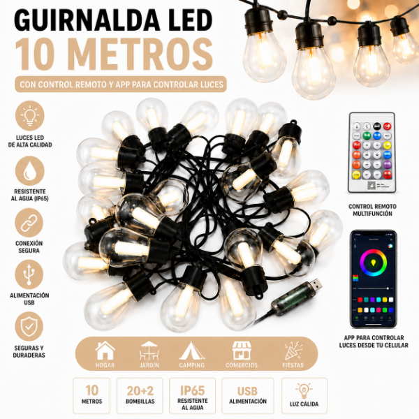 Producto - Guirnalda led