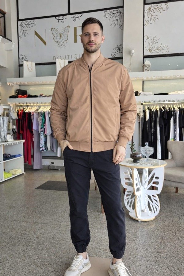 Producto - CAMPERA REVERSIBLE CAMEL/NEGRO