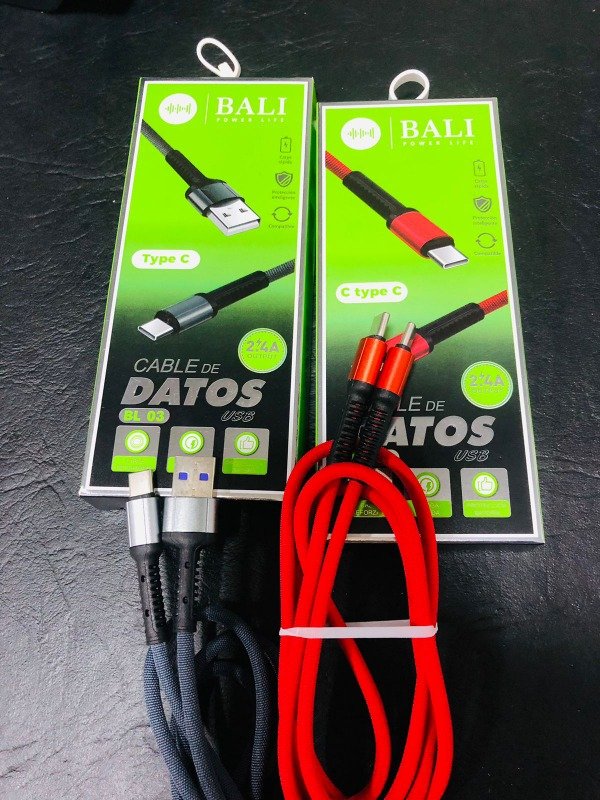 Producto - cable de datos bali, carga rapida usb a tipo c