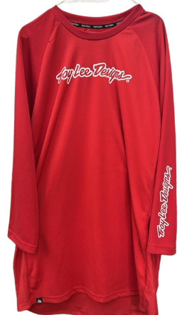 Producto - JERSEY TROY LEE DESIGNS ROJO C/BOLSILLOS-CIERRES MANGA 3-4 ADULTO E50