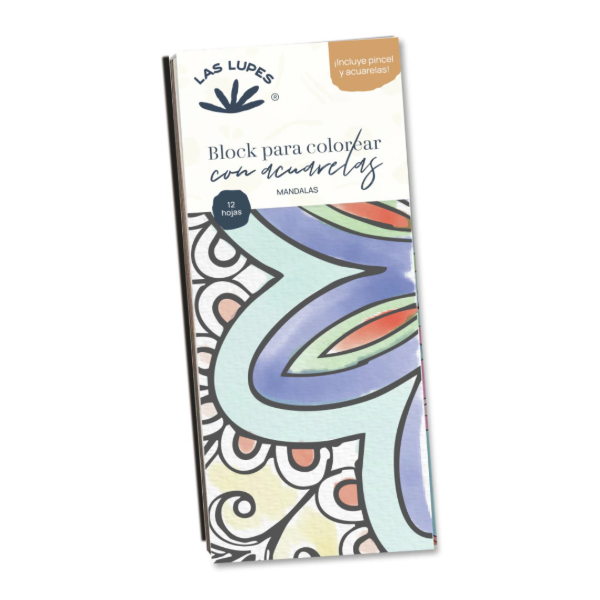 Producto - LIBRETA PARA COLOREAR CON ACUARELAS - Mandalas