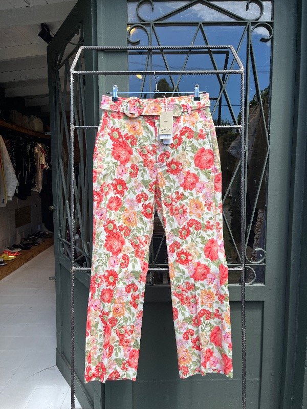 Producto - pantalón lino Mango ETIQUETA