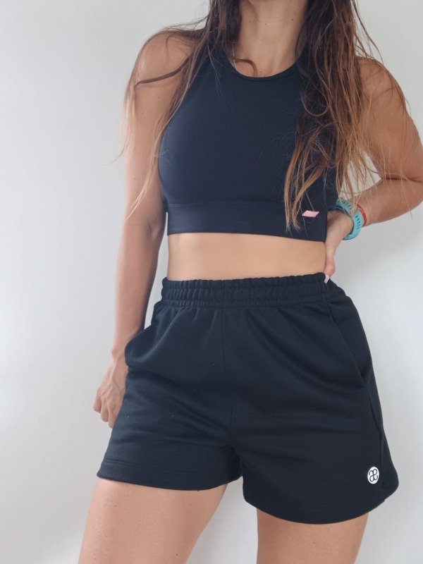 Producto - Short Rústico Negro algodon