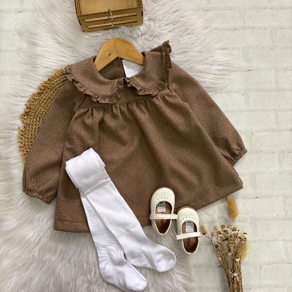 Producto - Vestido Esmeralda CHOCO talles desde 6 m a 4 años