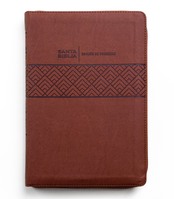Producto - BIBLIA RVR PROMESAS LETRA GIGANTE IMITACIÓN PIEL CON CIERRE MARRÓN