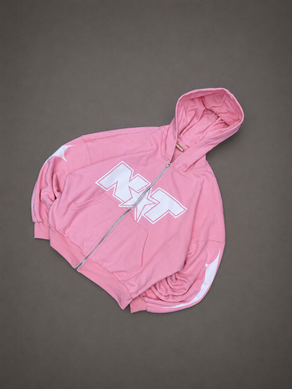 Producto - Zip Hoodie District ROSA