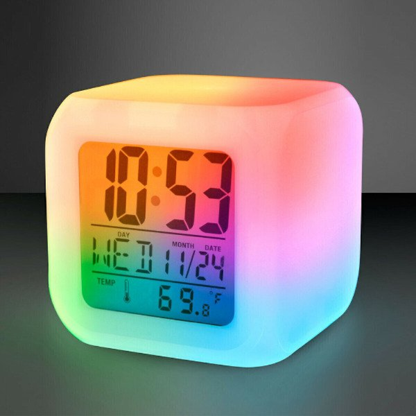 Producto - Reloj Despertador Cubo RGB