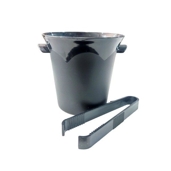 Producto - MIS PLAST HIELERA NEGRA+PINZA(0780)CHICA