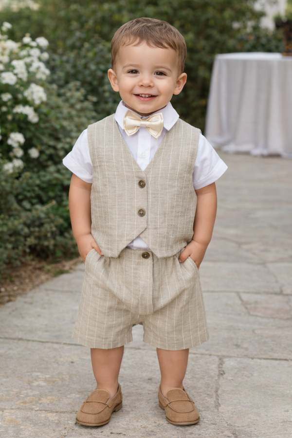 Producto - Conjunto Bauti Chaleco más bermuda bebe