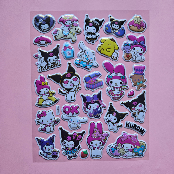 Producto - Con Relieve Personajes Sanrio