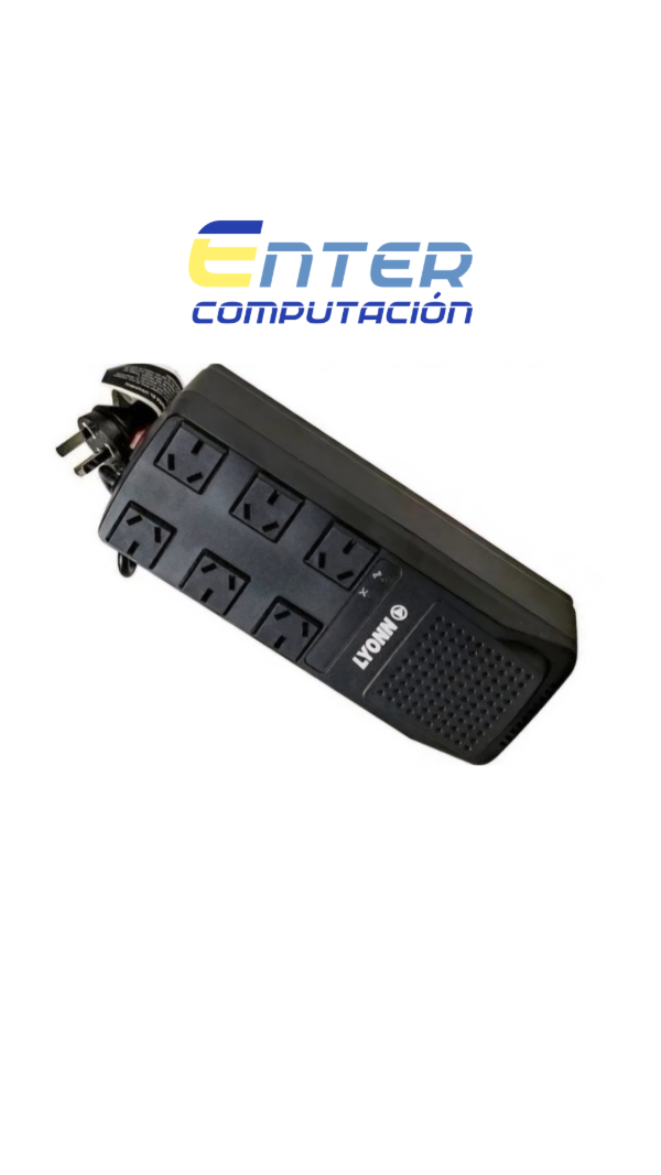 Producto - Estabilizador de tensión Lyonn 1200va, 6 tomas