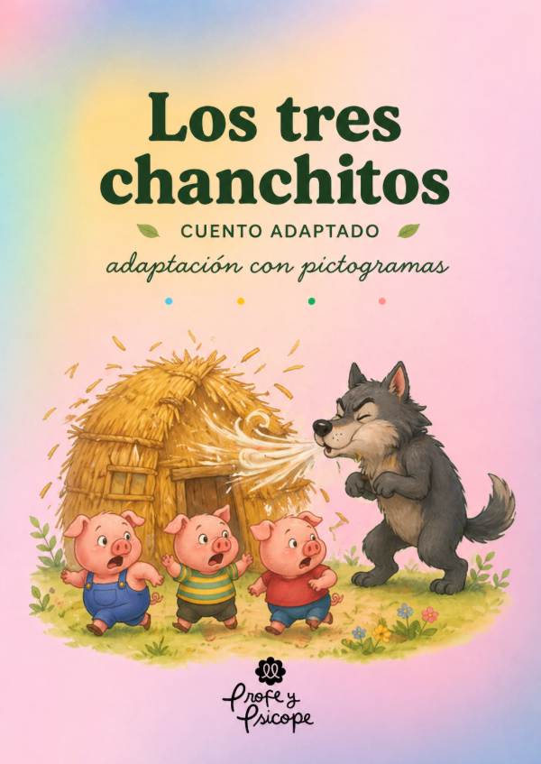 Producto - PICTOGRAMAS LOS TRES CHANCHITOS ADAPTACIÓN PARA TEA Y TEL