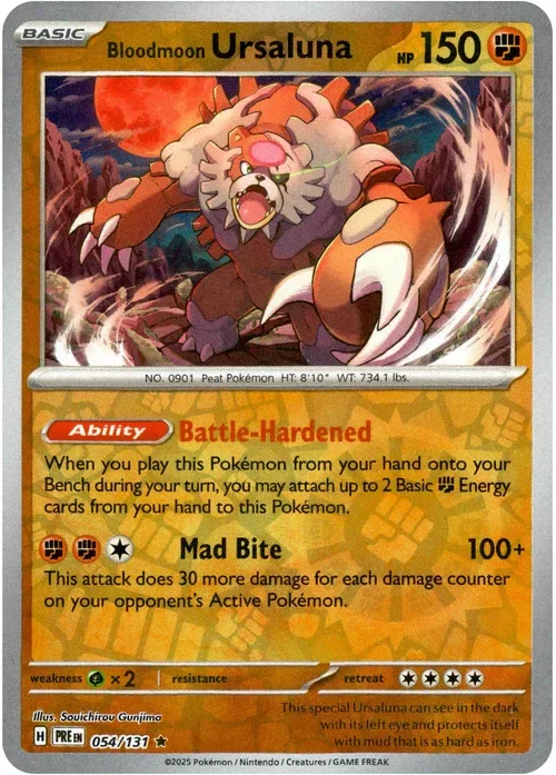 Producto - Bloodmoon Ursaluna - 054/131 - Prismatic Evolutions - Reverse Holo