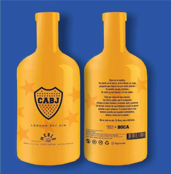 Producto - Gin Merle Boca Juniors (herbáceo)