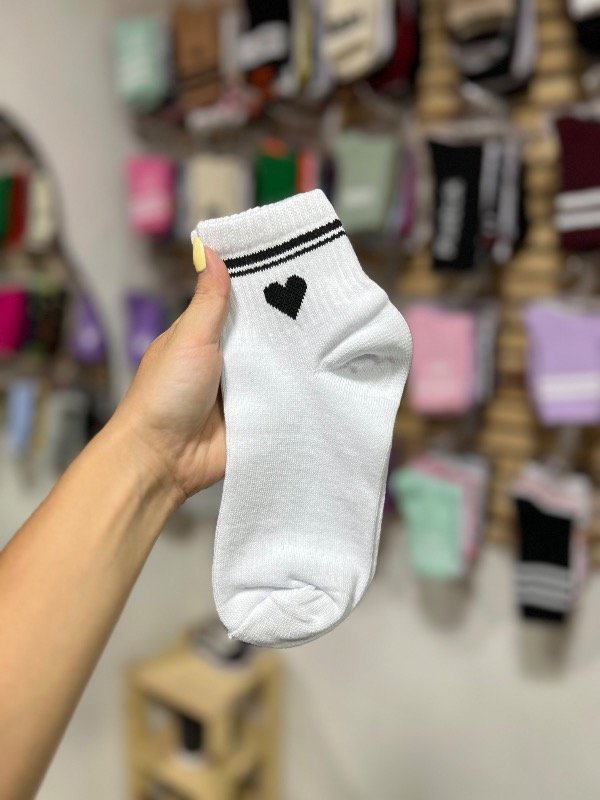 Producto - SOQUETES BLANCO CORAZÓN 2 LÍNEAS