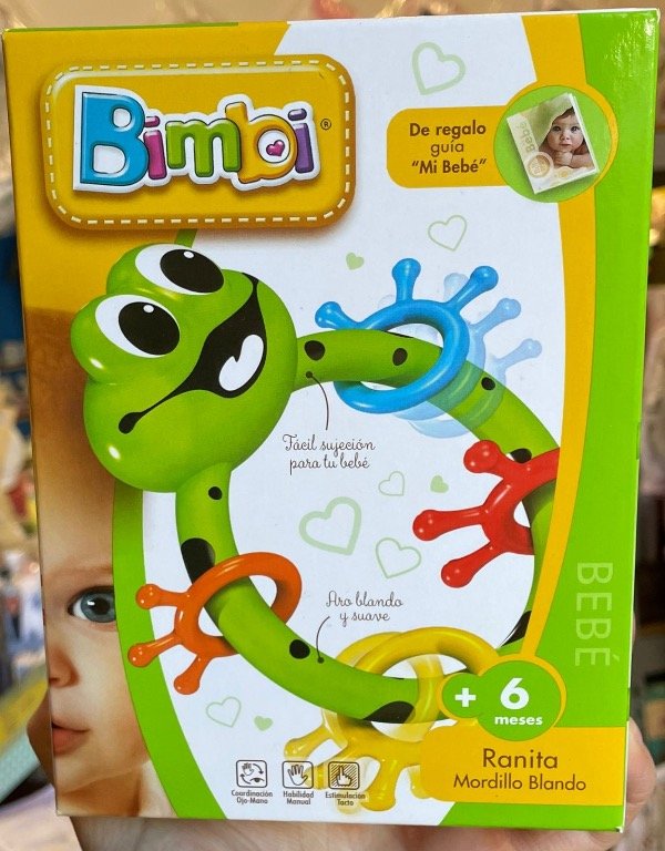 Producto - Mordillo ranita blanda Bimbi +6M