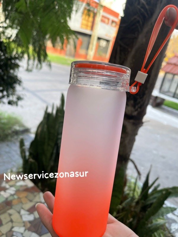 Producto - BOTELLA ESMERILADA NARANJA