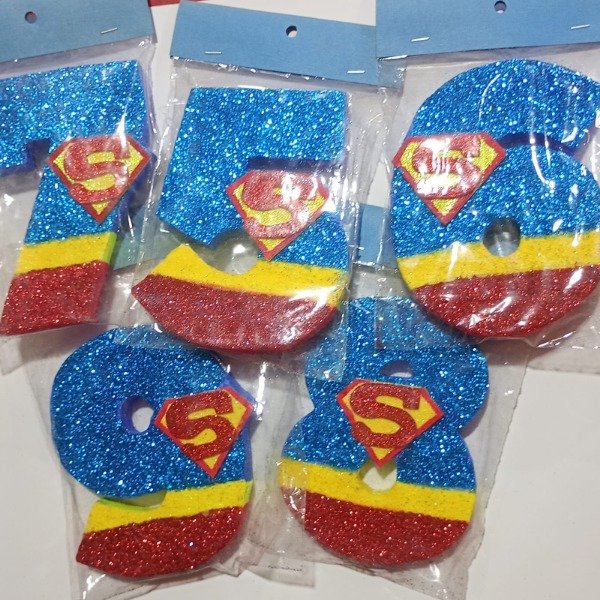 Producto - Números SuperMan