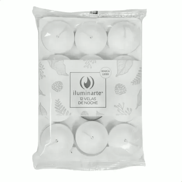 Producto - Vela noche Blanca x 12
