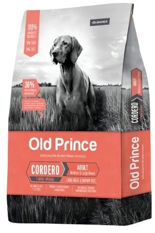 Producto - Old Prince - Proteínas Noveles Adultos Medianos y Grandes Cordero y Arroz Int